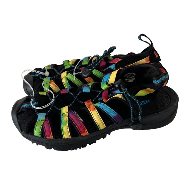 Keen Whisper tie dye rainbow water / hiking sandals NWOT 10 - Picture 4 of 10